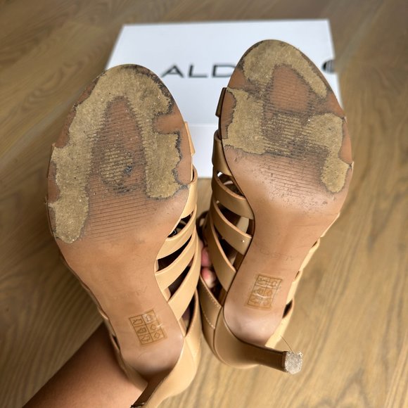 Tan Heels, Light Brown Stilettos - Picture 9 of 9